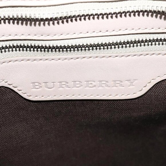 BURBERRY Nova Check Shoulder Bag PVC Khaki Auth BA711 - Picture 10 of 16